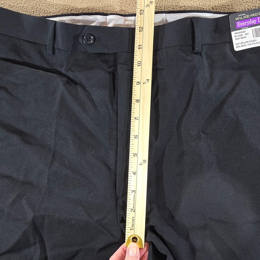Wilke-Rodriguez Suit Pant Black Size 46XL/40W - Picture 7 of 12